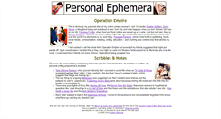 Desktop Screenshot of personalephemera.com